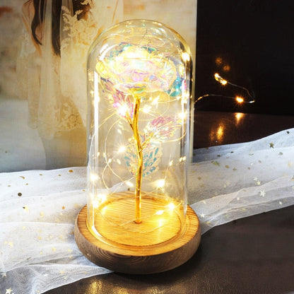 Timeless Fake Rose Bell Jar