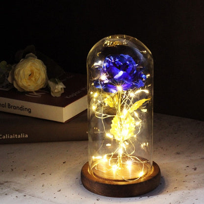 Timeless Fake Rose Bell Jar