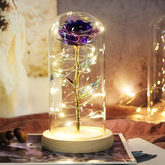Timeless Fake Rose Bell Jar