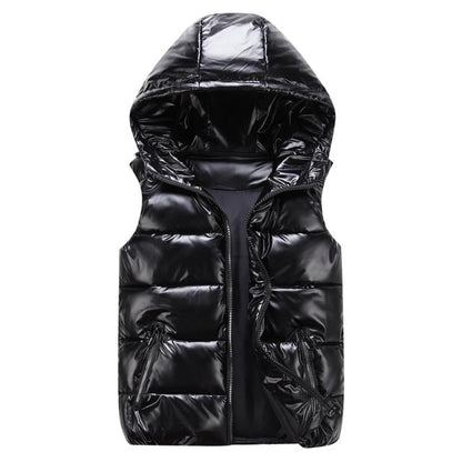 Warm Zip Up Sleeveless Puffer Jacket - Pexav