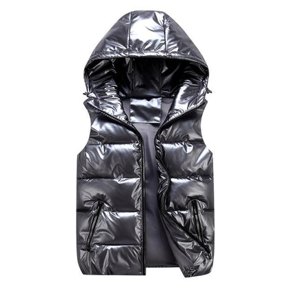 Warm Zip Up Sleeveless Puffer Jacket
