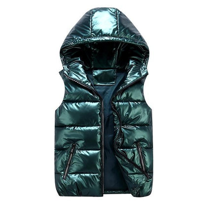 Warm Zip Up Sleeveless Puffer Jacket