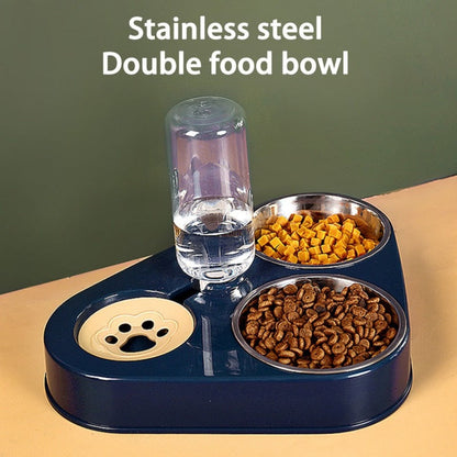 Multi Function Metal Pet Bowl Set - Pexav
