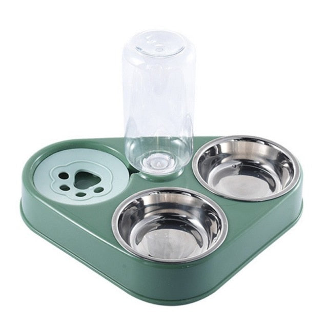 Multi Function Metal Pet Bowl Set