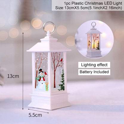 Festive Winter Snowman Table Lamp