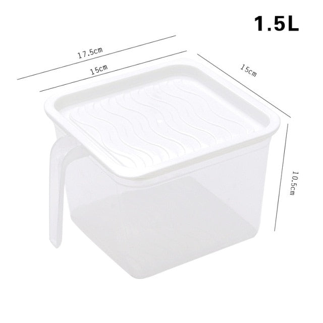 Clear Plastic Fridge Storage Container
