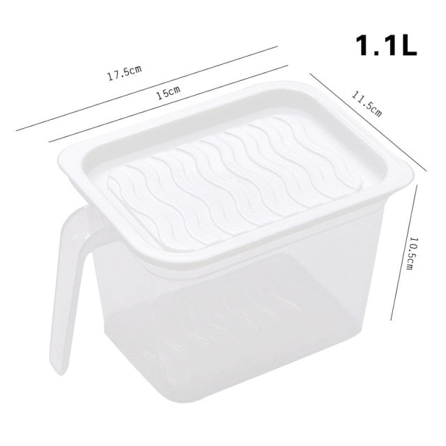 Clear Plastic Fridge Storage Container