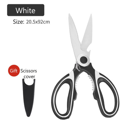 Practical Kitchen Shears with Built-in Bottle Opener