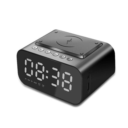 Compact Bluetooth Clock Radio Phone Dock Speaker