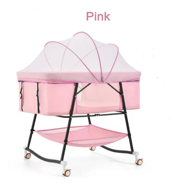 Safe Portable Foldable Baby Crib with Mosquito Net