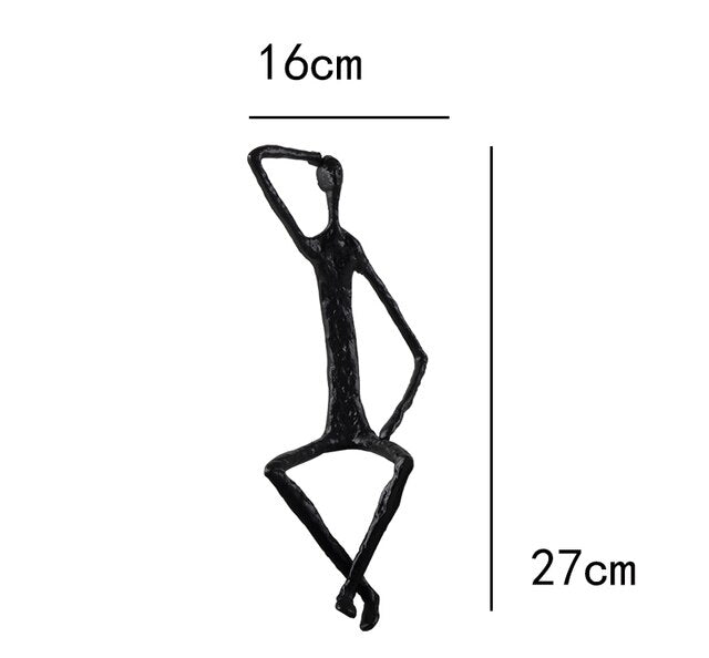 Unique Contemporary Sculpture Metal Decor Statues