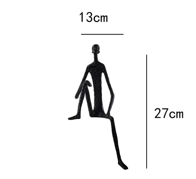 Unique Contemporary Sculpture Metal Decor Statues