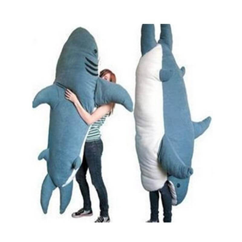 Big Soft Shark Plush Sleeping Bag Toy - Pexav