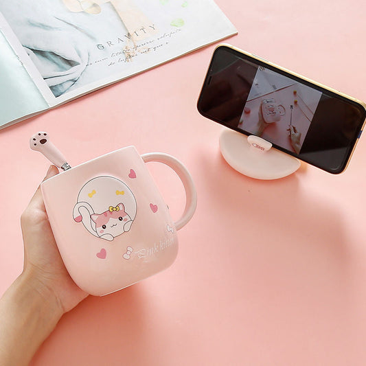 Fun Cat Design Coffee Mug Set - Pexav