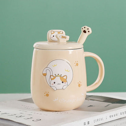 Fun Cat Design Coffee Mug Set