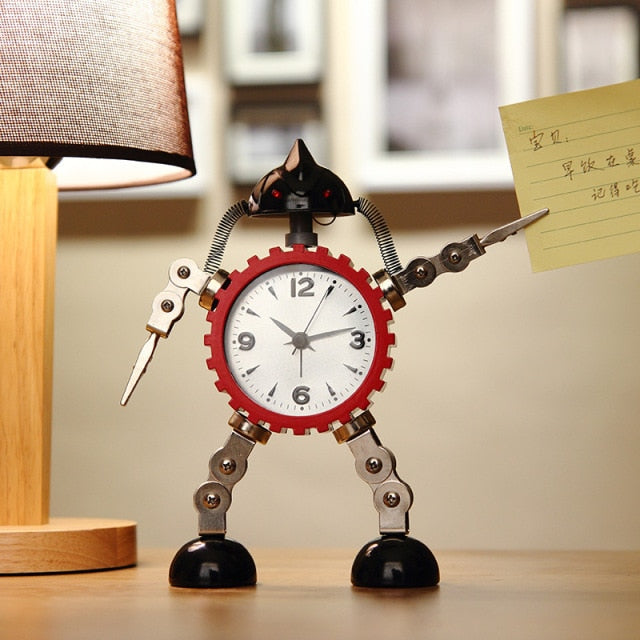 Cool Robot Digital Desk Clock - Pexav