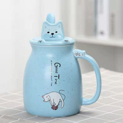 Fun Cat Design Coffee Mug Set