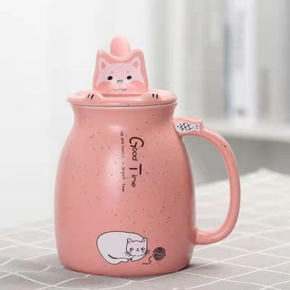 Fun Cat Design Coffee Mug Set