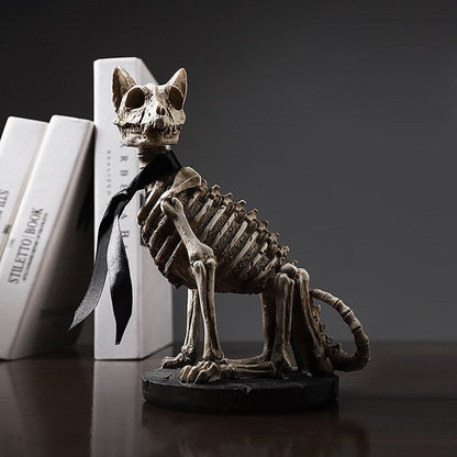 Vintage Dog Skull Figurine - Pexav