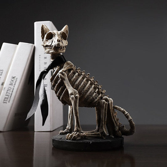 Vintage Dog Skull Figurine - Pexav