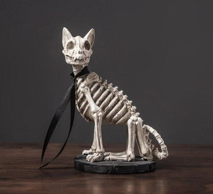 Vintage Dog Skull Figurine