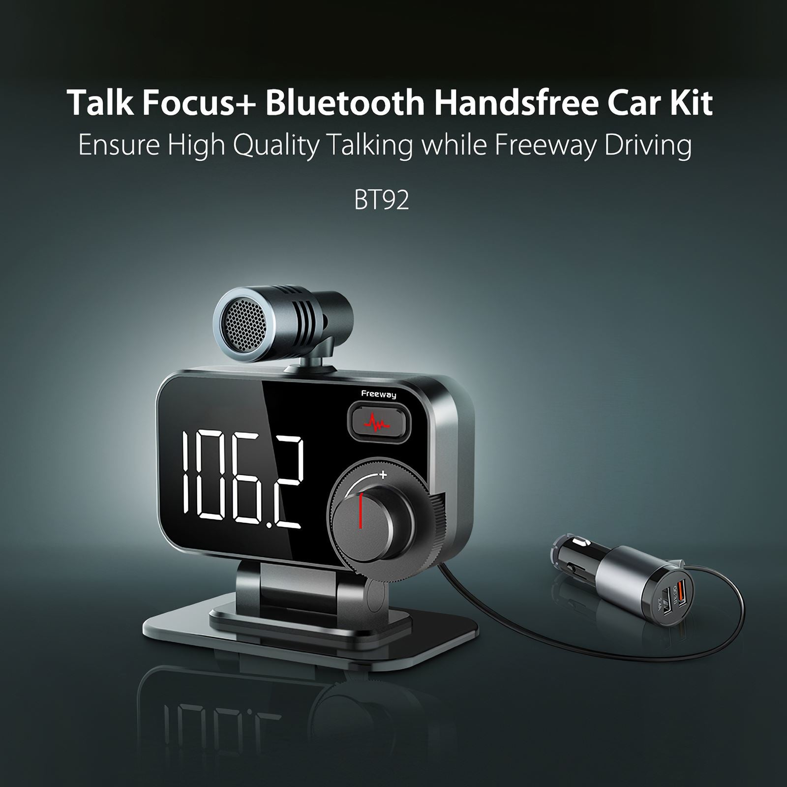 Wireless Car Bluetooth FM Audio Adapter Kit - Pexav