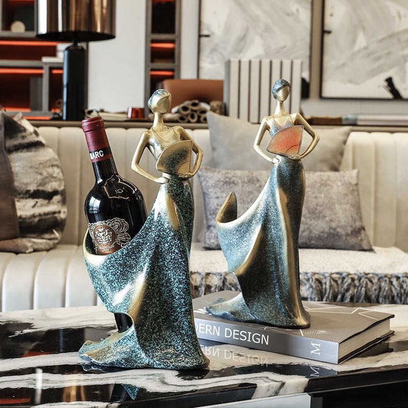 Stylish Home Wine Figure Display - Pexav