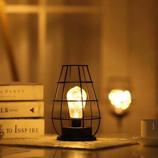 Unique Metal Moon LED Table Lamp