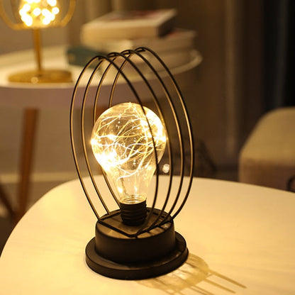 Unique Metal Moon LED Table Lamp