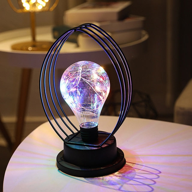 Unique Metal Moon LED Table Lamp