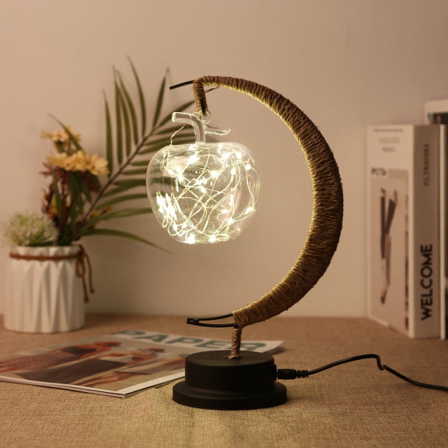 Unique Metal Moon LED Table Lamp
