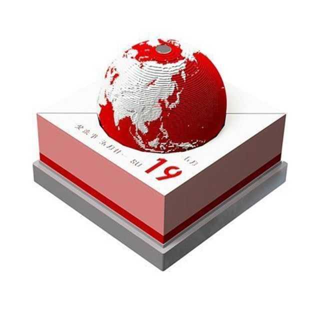 Unique 3D Globe Wall Calendar