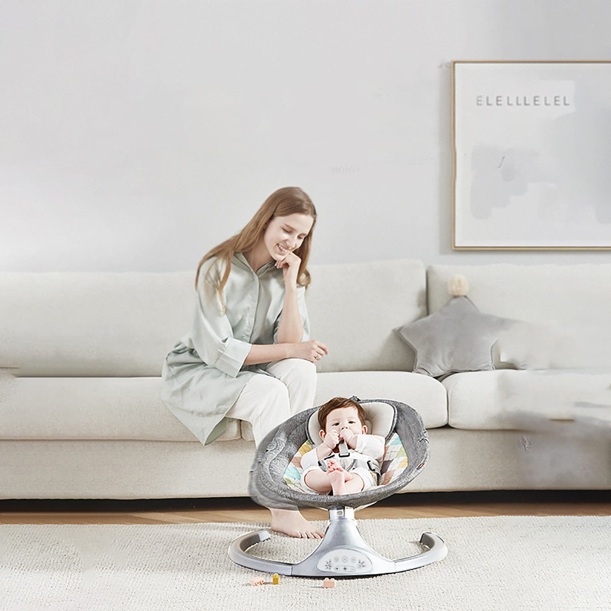 Portable Baby Vibrating Rocker Chair Swing - Pexav