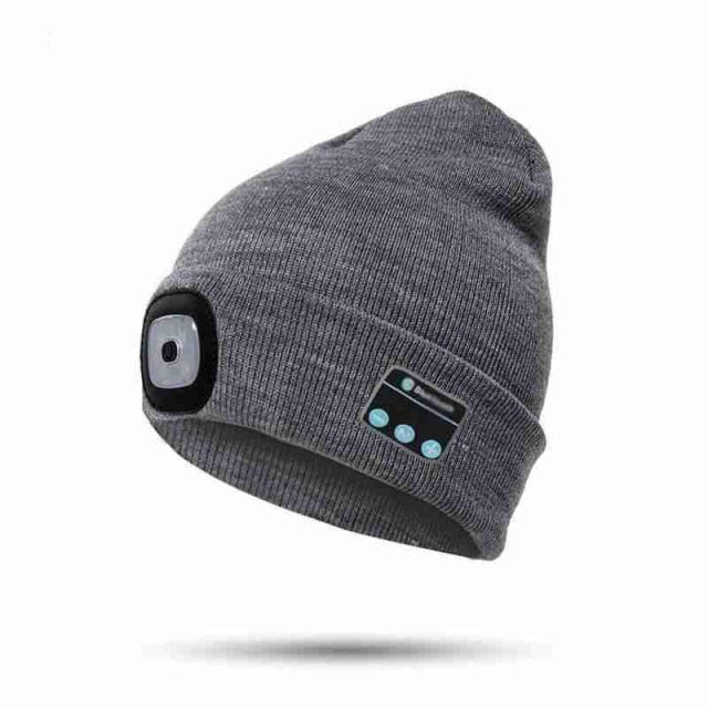 Wireless Music Beanie Hat with LED Light