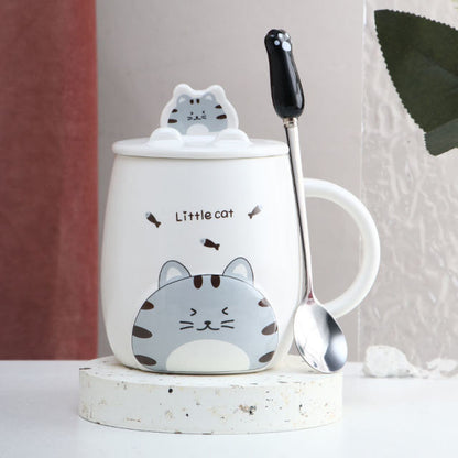 Fun Cat Design Coffee Mug Set