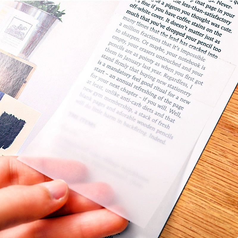 Clear Adhesive Waterproof Sticky Notes - Pexav