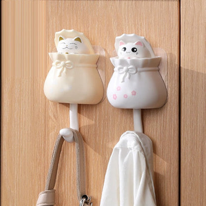 Adorable Kitty Wall Hook Organizer - Pexav