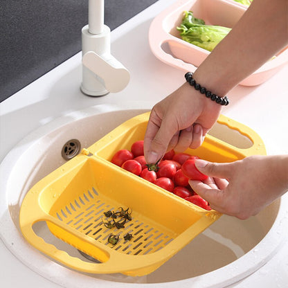 Portable Foldable Kitchen Sink Strainer Basket - Pexav