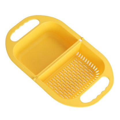 Portable Foldable Kitchen Sink Strainer Basket