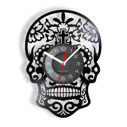 Edgy Black Decor Clock