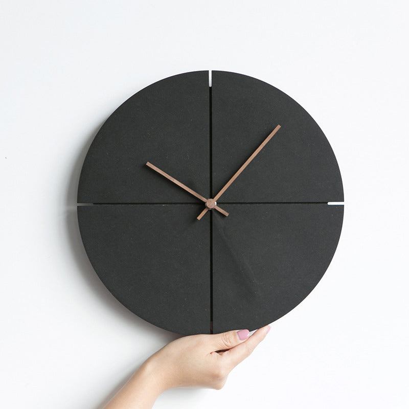 Simple Rustic Wood Wall Clock - Pexav