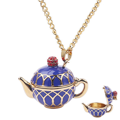 Unique Tea Cup Pendant Necklace