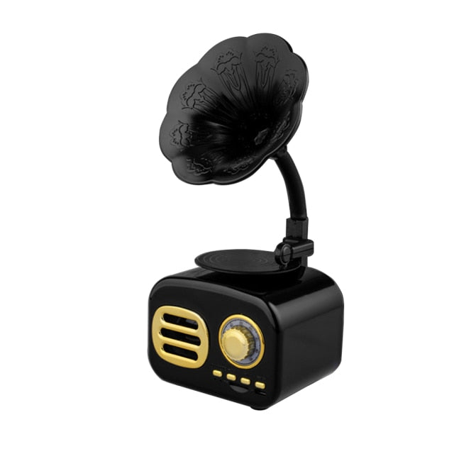 Vintage Vinyl Bluetooth Sound System Speaker