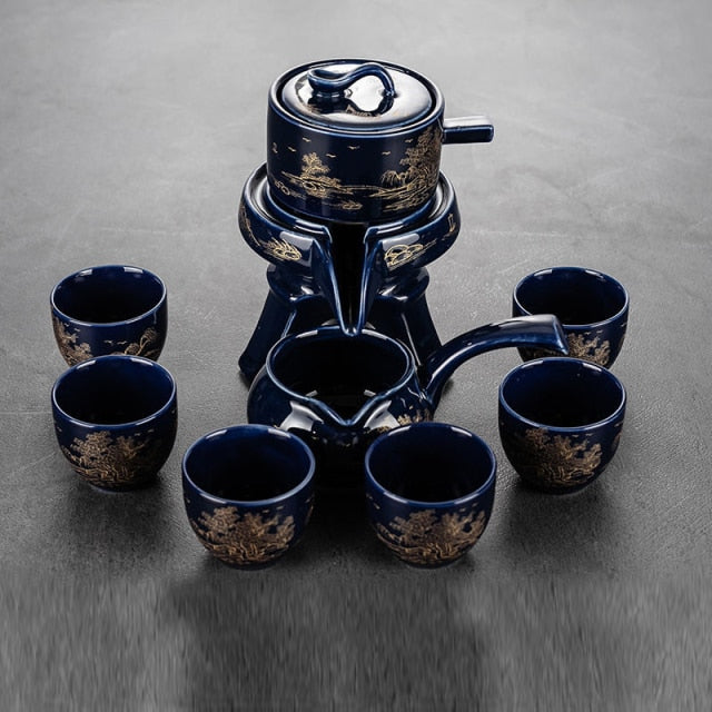 Traditional Asian Antique Porcelain Tea Set