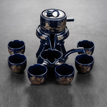 Traditional Asian Antique Porcelain Tea Set