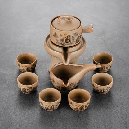 Traditional Asian Antique Porcelain Tea Set