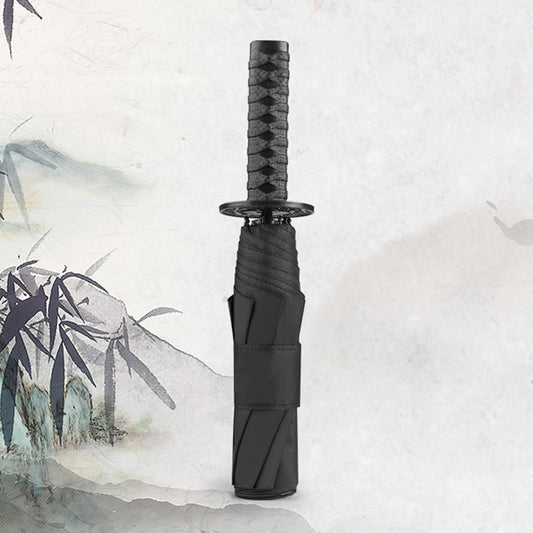 Traditional Ninja Folding Rain Umbrella - Pexav