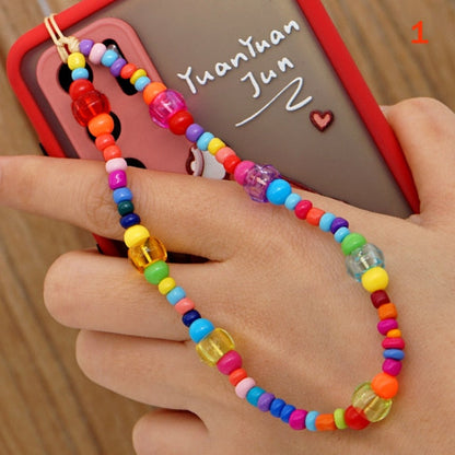 Vibrant Beach Phone Case Lanyard