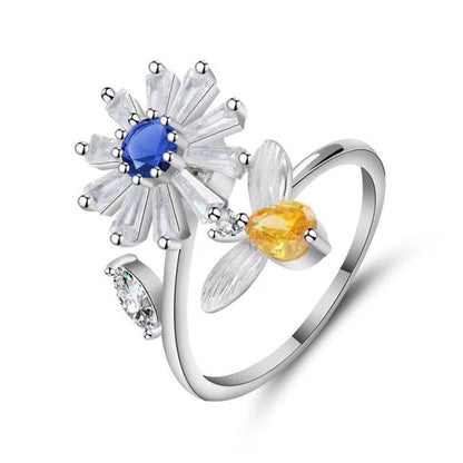 Beautiful Floral Spinning Ring