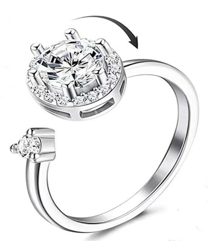 Beautiful Floral Spinning Ring